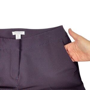 Carolina Belle Montreal Navy Blue Red Polka Dot Trouser Dress Pants Women’s sz 6